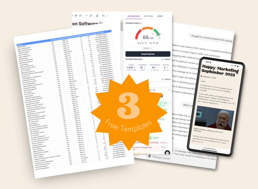 three free templates by nouvel age media for masterclass advanced seo techniques